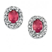 RUBY AND DIAMOND Design  Earrings
